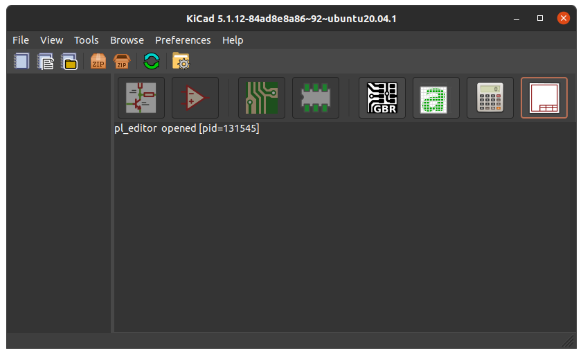 KiCad Pl_Editor Ubuntu Screenshot